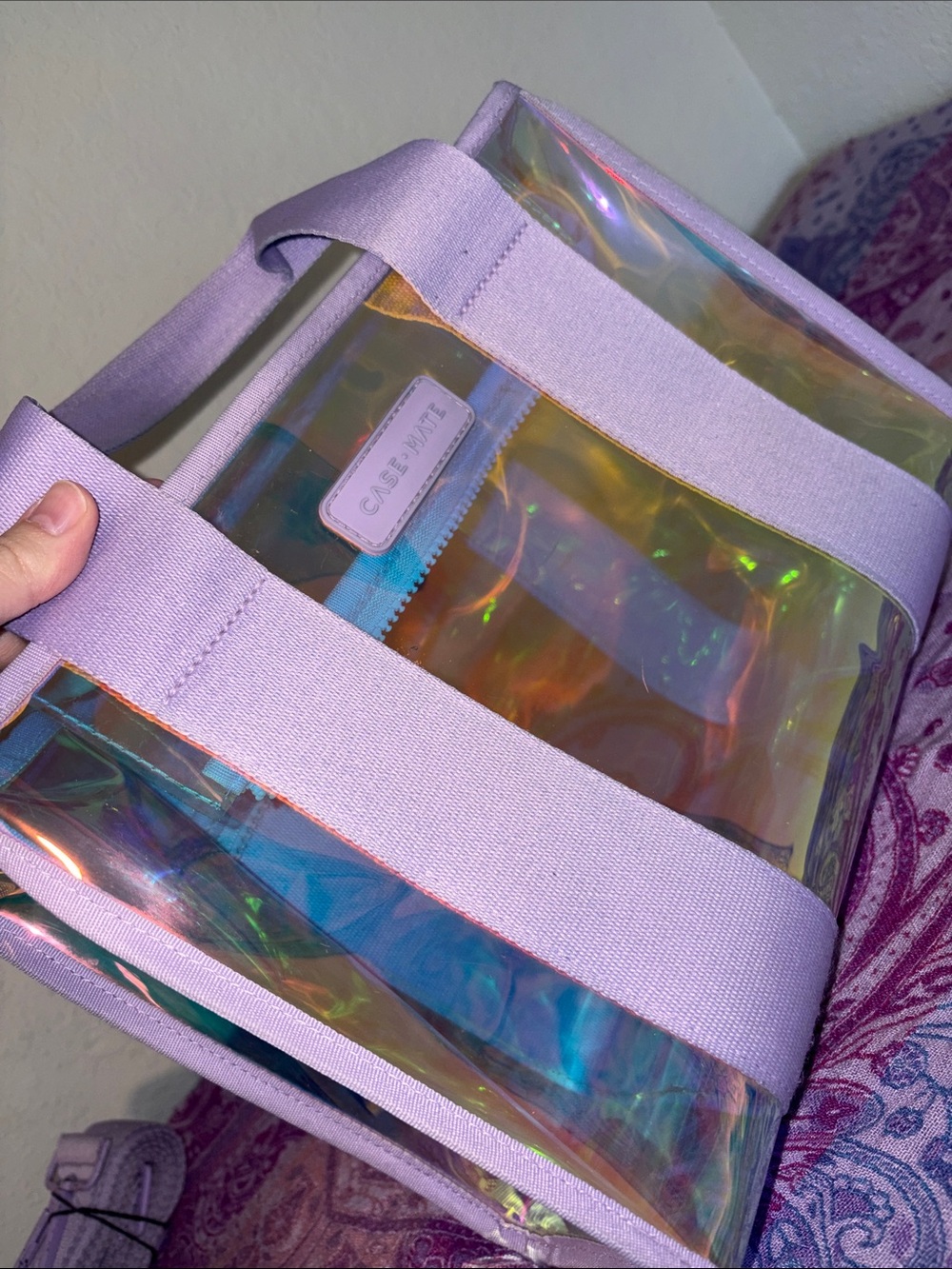 Case Mate iridescent Holographic jelly tote (medium) crossbody - Picture 4 of 13